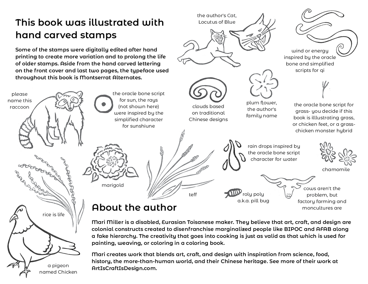 coloring book back cover says: